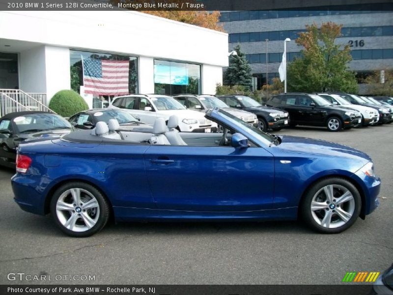 Montego Blue Metallic / Taupe 2010 BMW 1 Series 128i Convertible