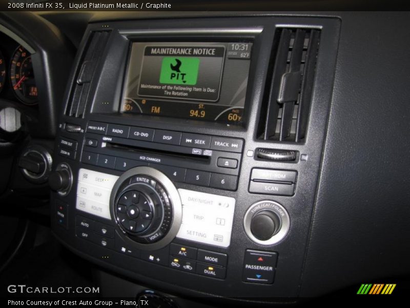 Liquid Platinum Metallic / Graphite 2008 Infiniti FX 35