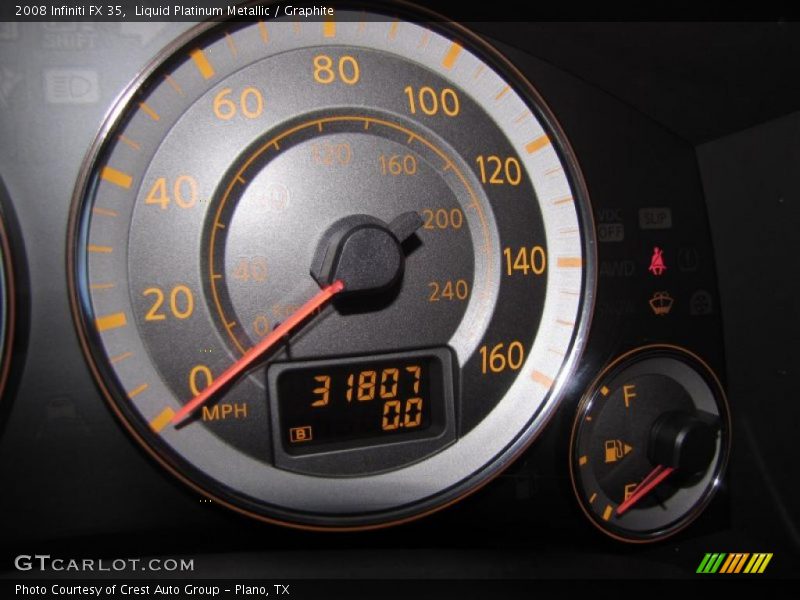 Liquid Platinum Metallic / Graphite 2008 Infiniti FX 35