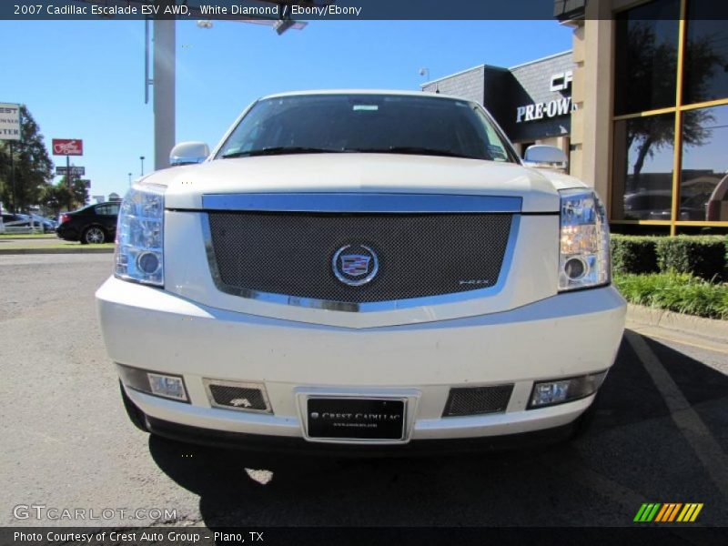 White Diamond / Ebony/Ebony 2007 Cadillac Escalade ESV AWD