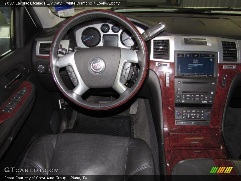 White Diamond / Ebony/Ebony 2007 Cadillac Escalade ESV AWD
