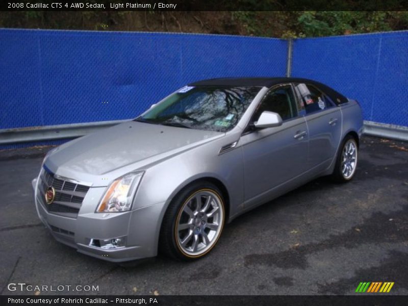 Light Platinum / Ebony 2008 Cadillac CTS 4 AWD Sedan