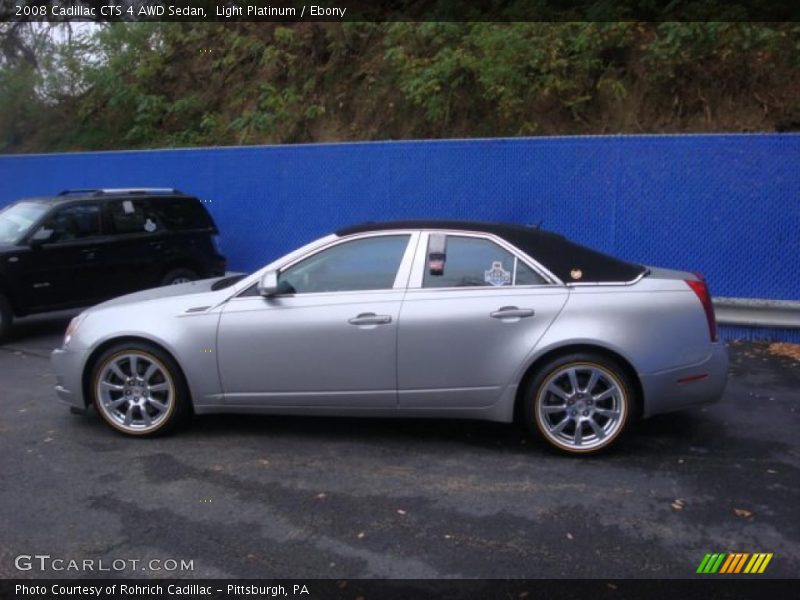 Light Platinum / Ebony 2008 Cadillac CTS 4 AWD Sedan