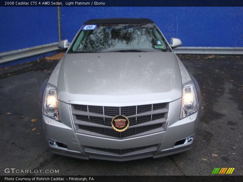 Light Platinum / Ebony 2008 Cadillac CTS 4 AWD Sedan