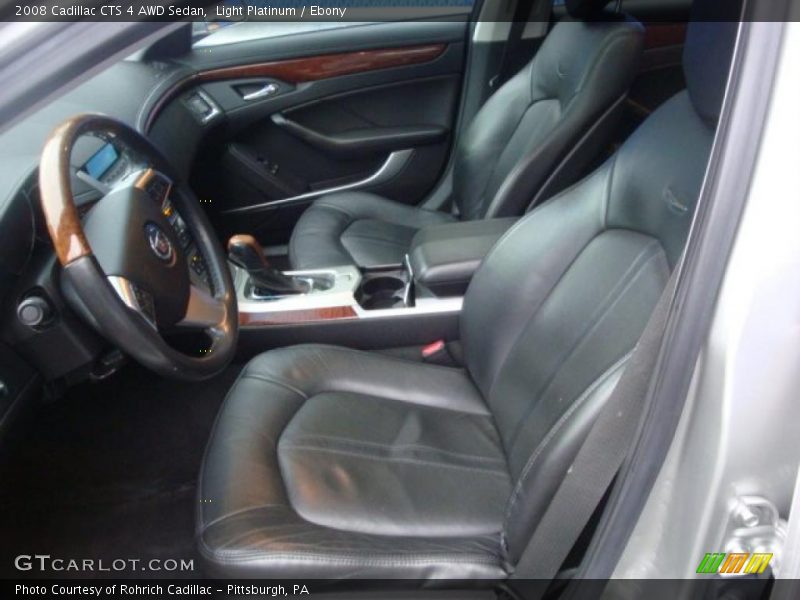 Light Platinum / Ebony 2008 Cadillac CTS 4 AWD Sedan