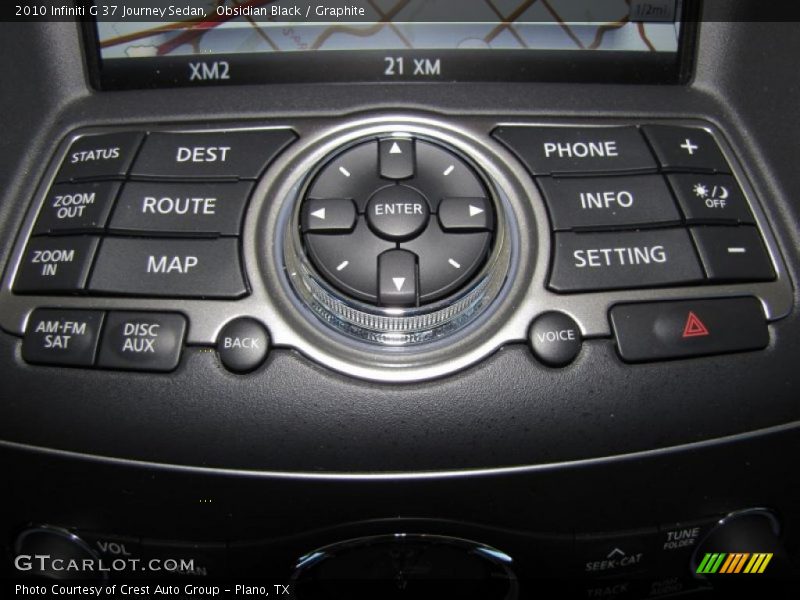 Controls of 2010 G 37 Journey Sedan