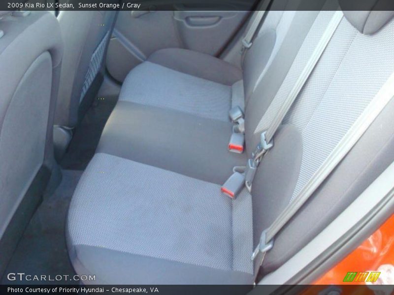Sunset Orange / Gray 2009 Kia Rio LX Sedan