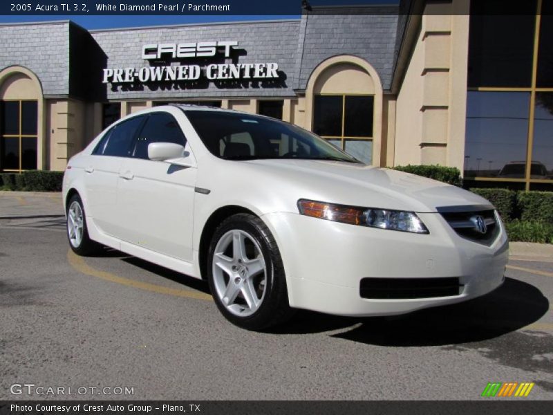 White Diamond Pearl / Parchment 2005 Acura TL 3.2