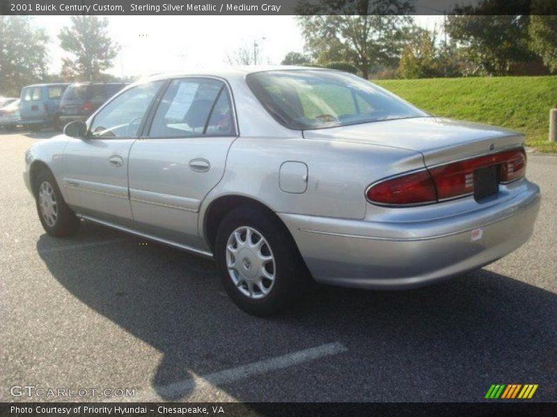 Sterling Silver Metallic / Medium Gray 2001 Buick Century Custom