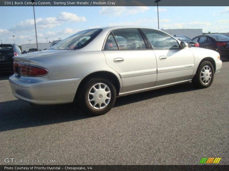 Sterling Silver Metallic / Medium Gray 2001 Buick Century Custom