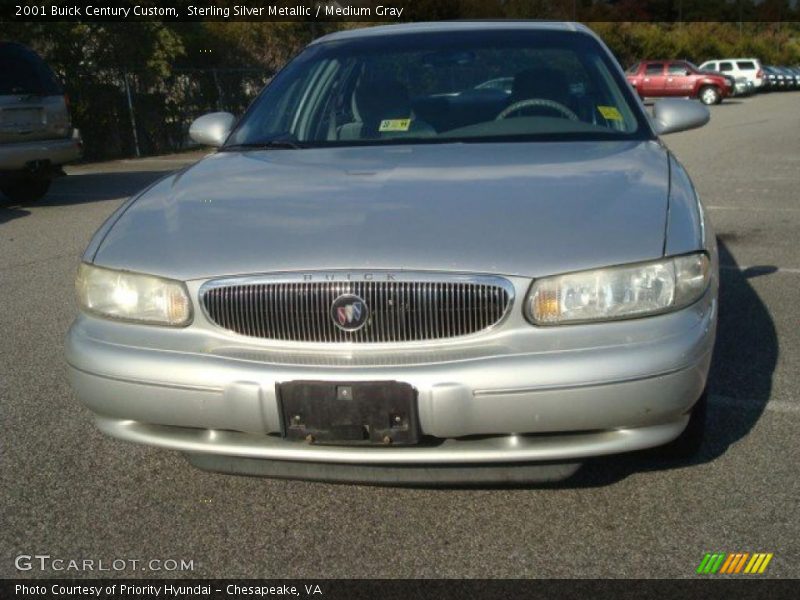 Sterling Silver Metallic / Medium Gray 2001 Buick Century Custom