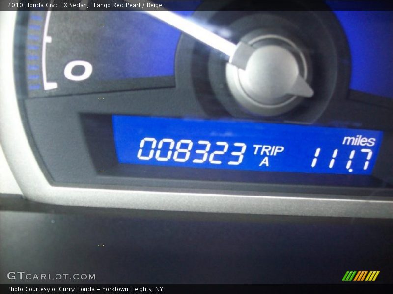 Tango Red Pearl / Beige 2010 Honda Civic EX Sedan