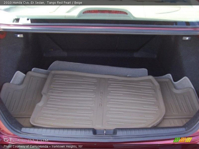 Tango Red Pearl / Beige 2010 Honda Civic EX Sedan