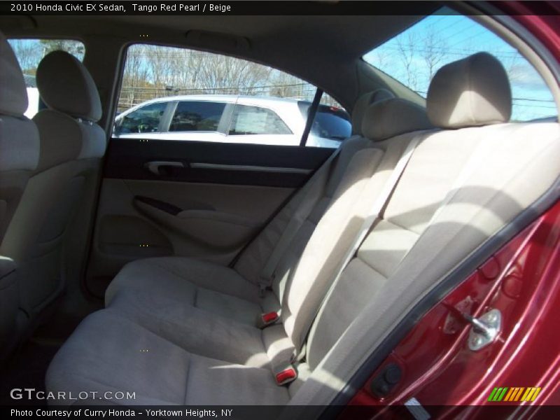 Tango Red Pearl / Beige 2010 Honda Civic EX Sedan