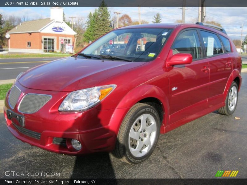 Salsa Red / Graphite 2007 Pontiac Vibe