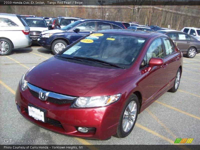 Front 3/4 View of 2010 Civic EX Sedan