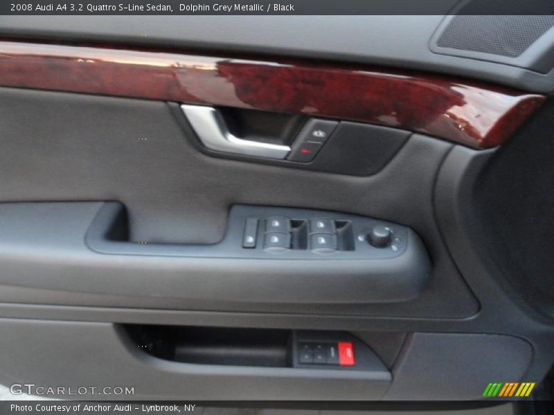 Dolphin Grey Metallic / Black 2008 Audi A4 3.2 Quattro S-Line Sedan
