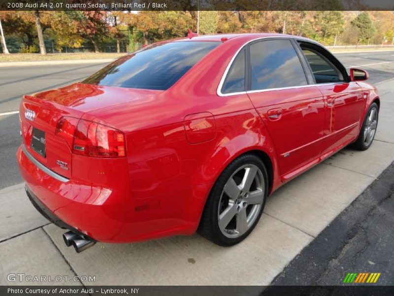 Brilliant Red / Black 2008 Audi A4 2.0T quattro Sedan