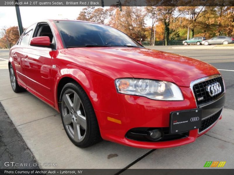 Front 3/4 View of 2008 A4 2.0T quattro Sedan