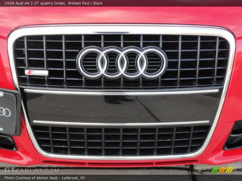 Brilliant Red / Black 2008 Audi A4 2.0T quattro Sedan