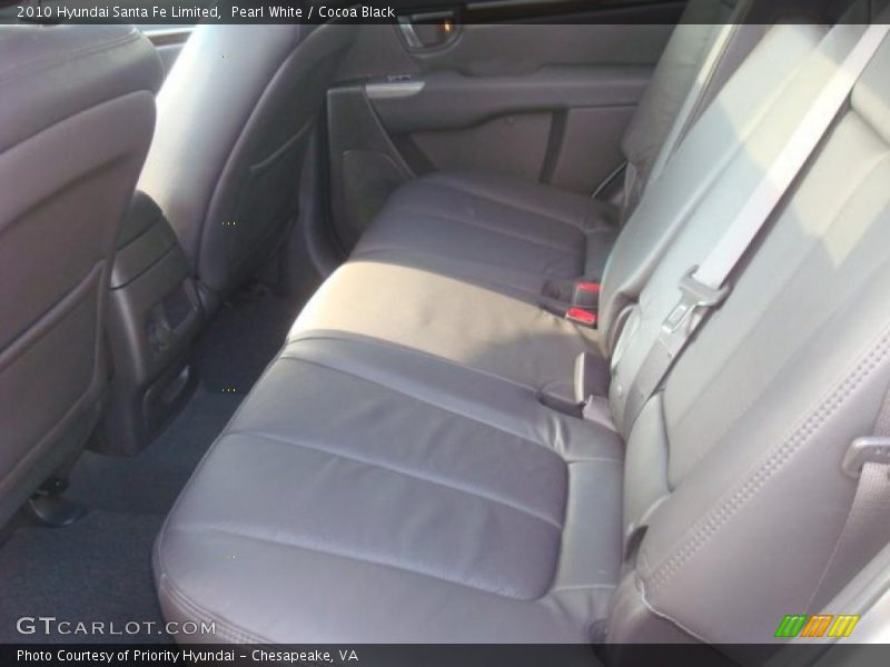 Pearl White / Cocoa Black 2010 Hyundai Santa Fe Limited