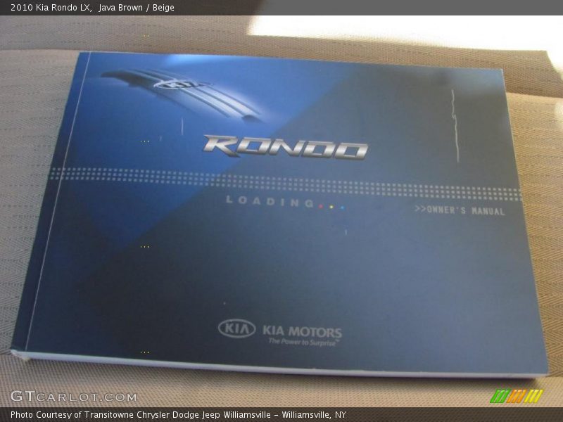 Java Brown / Beige 2010 Kia Rondo LX
