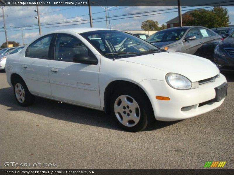 Bright White / Agate 2000 Dodge Neon Highline