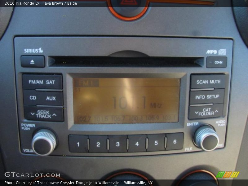 Java Brown / Beige 2010 Kia Rondo LX