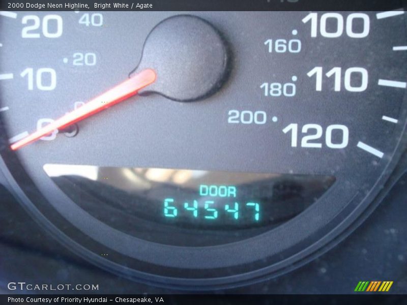 Bright White / Agate 2000 Dodge Neon Highline