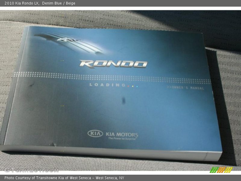 Denim Blue / Beige 2010 Kia Rondo LX