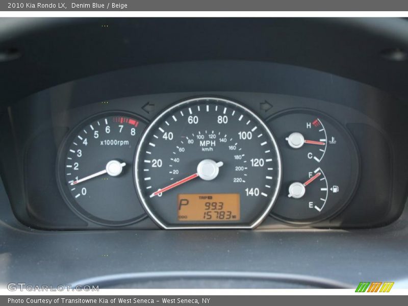  2010 Rondo LX LX Gauges