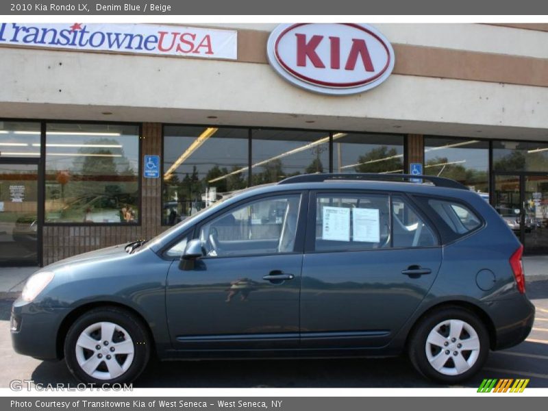 Denim Blue / Beige 2010 Kia Rondo LX