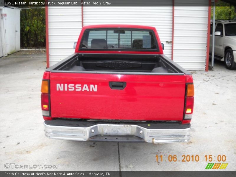 Aztec Red / Gray 1991 Nissan Hardbody Truck Regular Cab