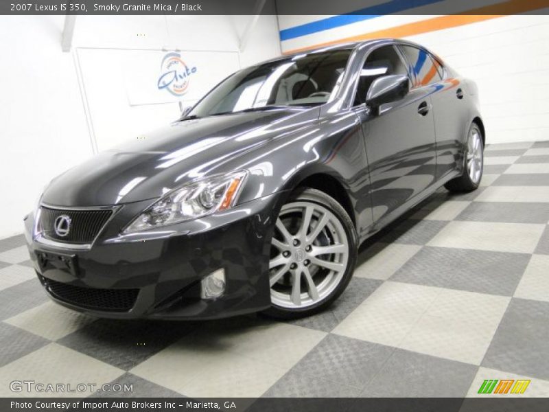 Smoky Granite Mica / Black 2007 Lexus IS 350