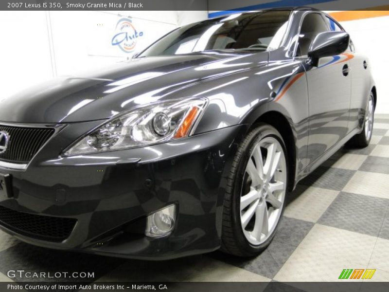 Smoky Granite Mica / Black 2007 Lexus IS 350