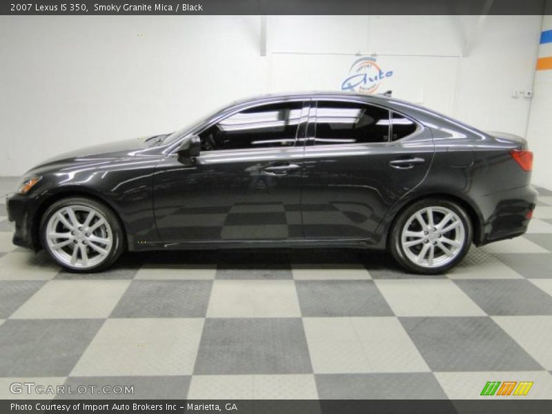 Smoky Granite Mica / Black 2007 Lexus IS 350