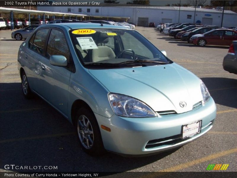 Aqua Ice Opalescent / Gray 2002 Toyota Prius Hybrid