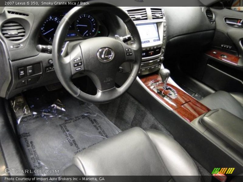 Smoky Granite Mica / Black 2007 Lexus IS 350