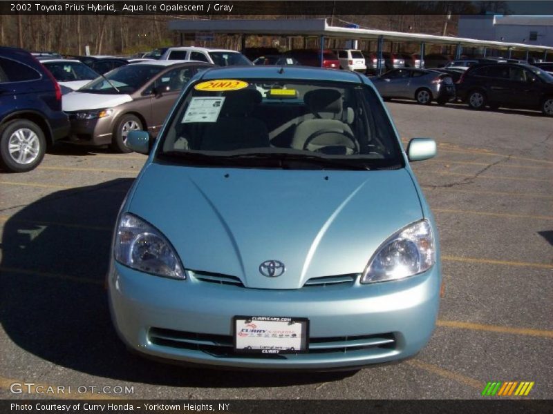 Aqua Ice Opalescent / Gray 2002 Toyota Prius Hybrid