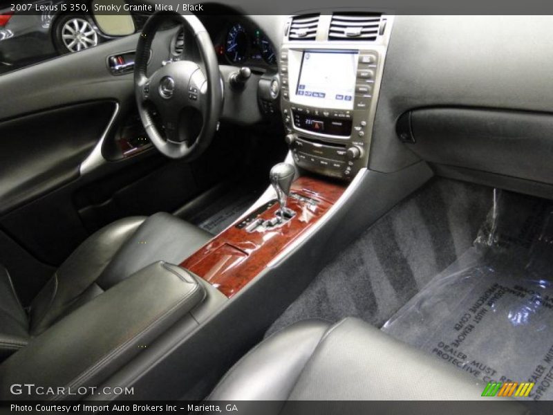 Smoky Granite Mica / Black 2007 Lexus IS 350