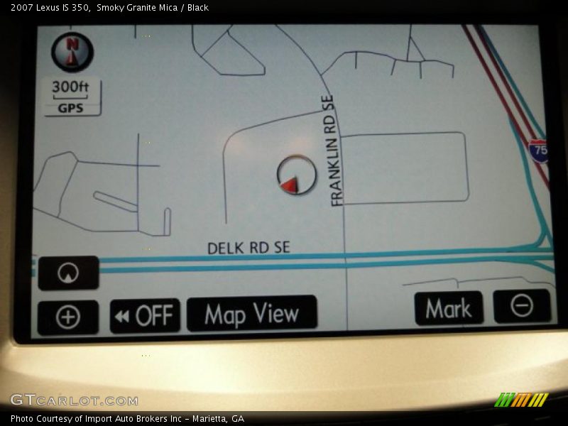 Smoky Granite Mica / Black 2007 Lexus IS 350