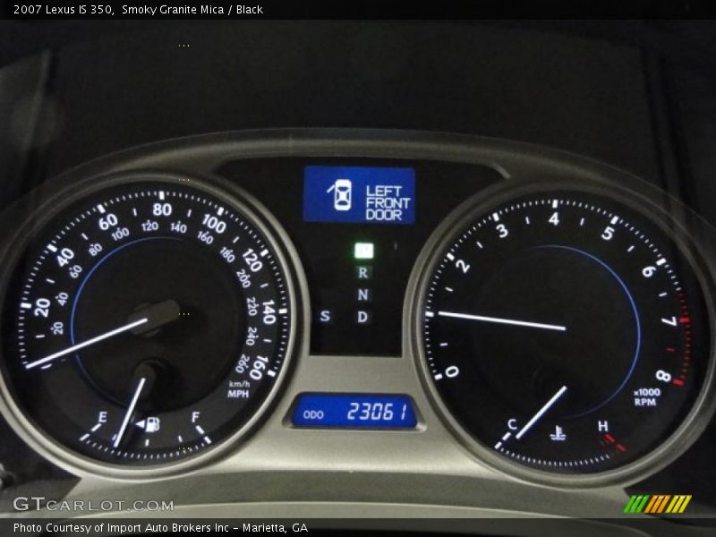 Smoky Granite Mica / Black 2007 Lexus IS 350