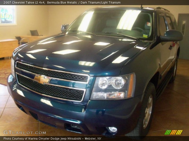 Bermuda Blue Metallic / Dark Titanium/Light Titanium 2007 Chevrolet Tahoe LS 4x4