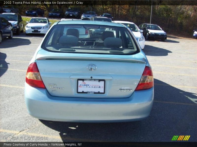 Aqua Ice Opalescent / Gray 2002 Toyota Prius Hybrid