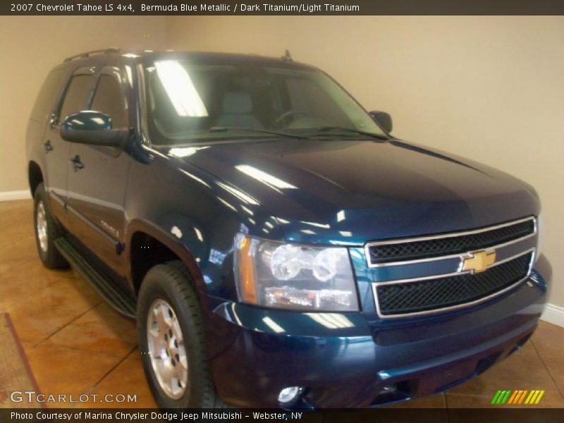 Bermuda Blue Metallic / Dark Titanium/Light Titanium 2007 Chevrolet Tahoe LS 4x4