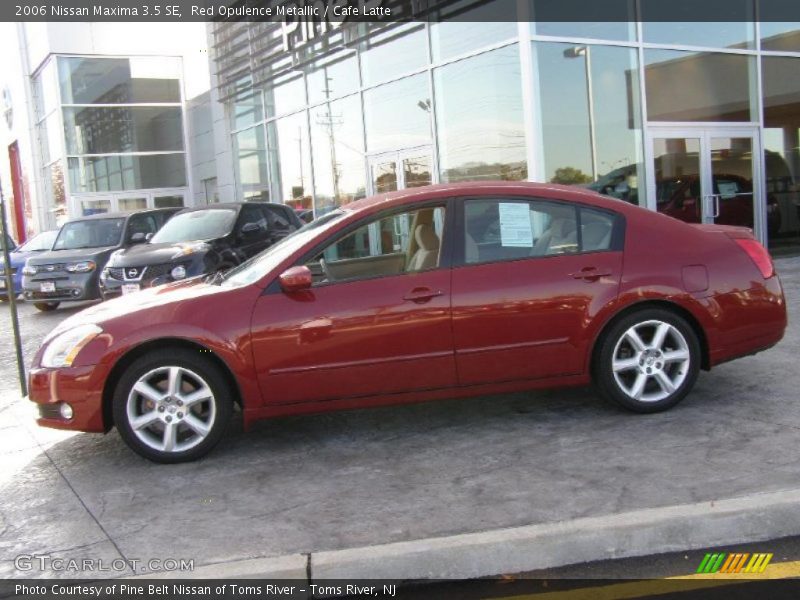 Red Opulence Metallic / Cafe Latte 2006 Nissan Maxima 3.5 SE