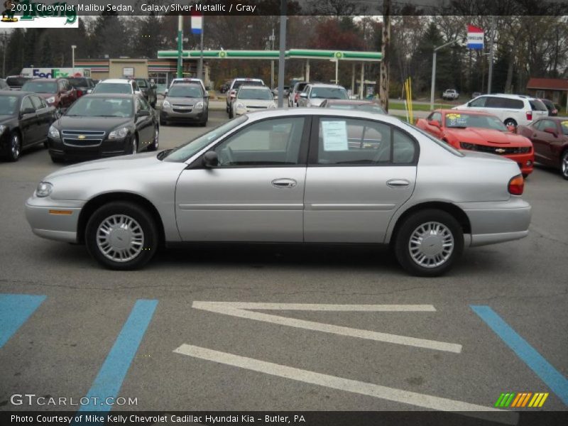 Galaxy Silver Metallic / Gray 2001 Chevrolet Malibu Sedan