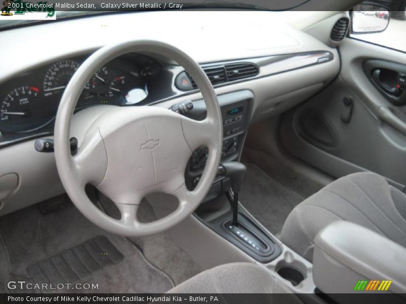 Galaxy Silver Metallic / Gray 2001 Chevrolet Malibu Sedan