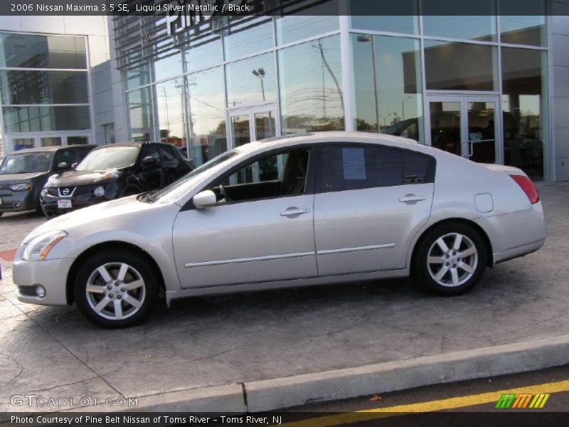 Liquid Silver Metallic / Black 2006 Nissan Maxima 3.5 SE