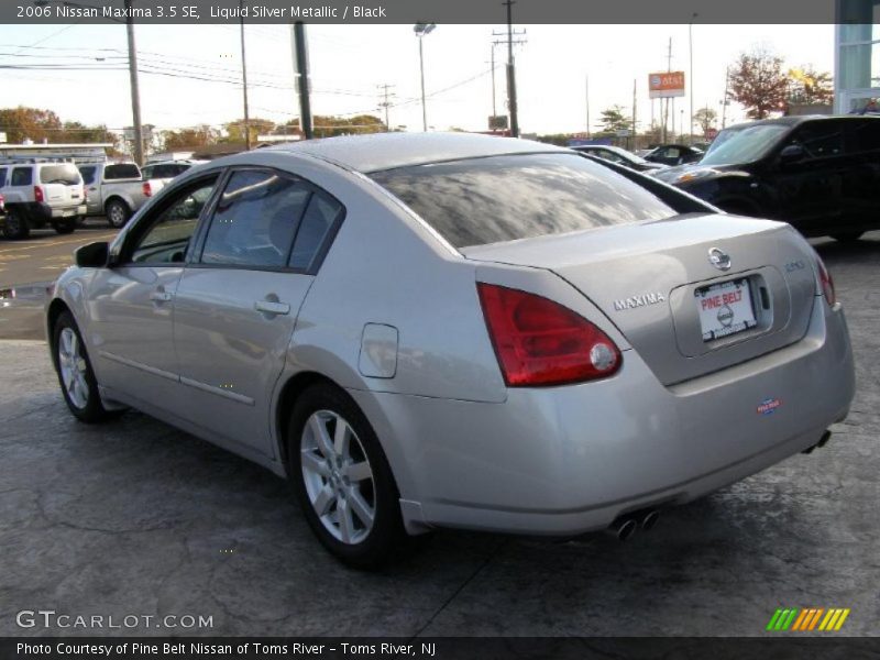 Liquid Silver Metallic / Black 2006 Nissan Maxima 3.5 SE